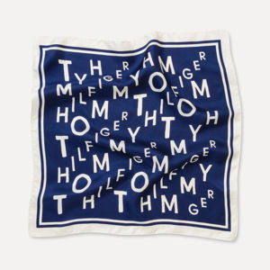 Tommy Hilfiger dámský modrý šátek Bandana